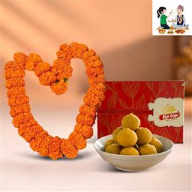 Bhai Tika Sayapatri Mala with Besan Laddoo