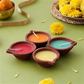 4 Colorful Wax Mud Diyos