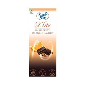 D'lite Sugarfree Zesty Orange Flavour 50% Dark (80 g)