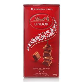 Lindt Lindor Milk Chocolate Bar (100 g)
