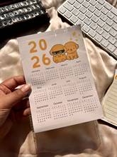Fluffy Friends Sticker Calendar 2026