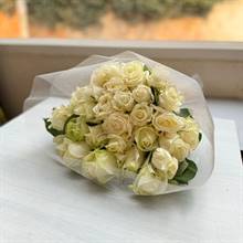 Timeless White Roses Bouquet