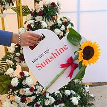 You are My Sunshine Sunflower Heart