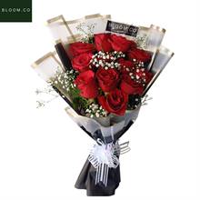 Classic Red Rose Charm Bouquet from Bloom.co