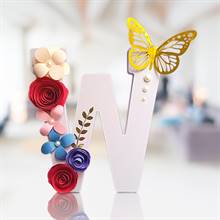Letter W Floral Decor