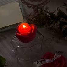 Blush Rose Mini Glow Candle from Saint Candles