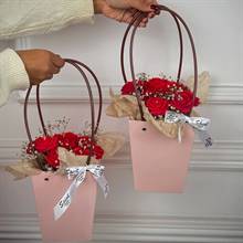 Romantic Rose Basket Candle Set from Saint Candles