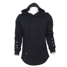 KILOMETER Stylist Fur Hoodie For Men  KM D1 Black