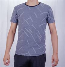 KILOMETER Round Neck T Shirt KM MT001 Grey