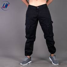 KILOMETER Casual Black Multi Pockets Cotton Cargo (Box) Pant For Men-KM 024C