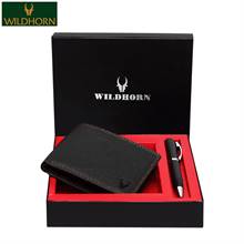 WildHorn Nepal Genuine Leather Wallet with Pen ( WHWP218BLK )