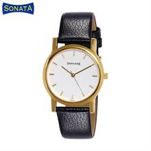 Sonata Analog White Dial Men's Watch (7987YL02)