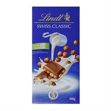 Lindt Milk Chocolate with Gently Roasted Hazelnuts (100 g)