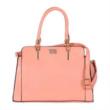 Women’s Faux Leather Pink Handbag (E204) by SGN Moments