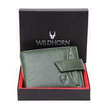 WildHorn Nepal Genuine Leather Wallet (WH 272 Green)