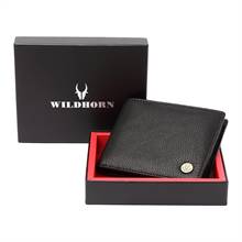 WildHorn Nepal Genuine Leather Wallet (WH 2051 Black)