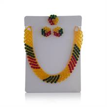 Yellow, Red and Green Potey Necklace Set