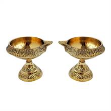 Brass Diyo 2 inch 15 ml Set | Kuber Diyo