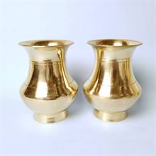 Brass Amkhora Set 7.5 cm | Dhalod Amkhora | Pital Amkhora