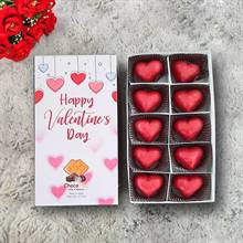 Valentine's Day Red Belgian Truffles (10 pcs)