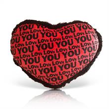 Love You Red Heart Cushion