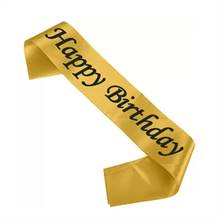 Golden Birthday Sash - Type A