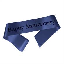 Blue Anniversary Sash - Qty 2