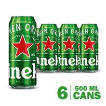 Heineken Beer Beer Can (500 ml) - Pack of 6