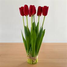 Red Artificial Tulips – Bunch of 10