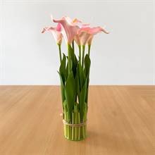 Pink Artificial Lilies – Bunch of 7