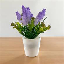 Purple Artificial Shrub in a Vase
