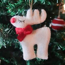 Felt Reindeer Christmas Decoration