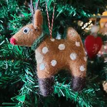 Felt Deer Christmas Decoration