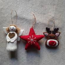 Christmas Decoration Trio - The Angels Shine Upon the Moose