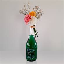 Bu Yan Te Blue Sparkling Wine (750 ml) with Mini Floral Bouquet