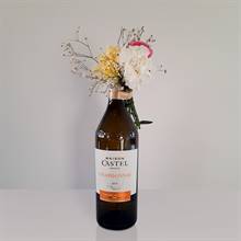 Maison Castel Chardonnay White Wine (750 ml) with Mini Floral Bouquet