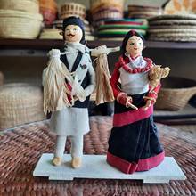 Newar Couple Corn Husk Dolls