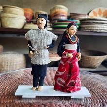 Tamang Couple Corn Husk Dolls