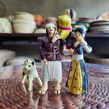 Tharu Family Corn Husk Dolls