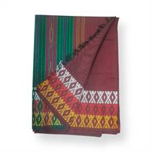 Earthy Red Terathume Dhaka Sari