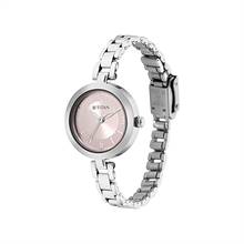 Titan Lagan Pink Dial Analog Metal Strap Watch for Women 2598SM06