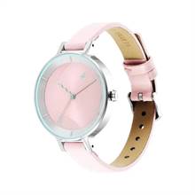 Fastrack Stunners Quartz Analog Pink Dial Leather Strap Watch For Women-6266Sl01