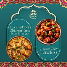 Hungry Nawab Takeaway – Chicken Biryani & Chicken Chilly