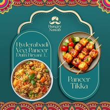 Hungry Nawab Takeaway – Paneer Biryani & Paneer Tikka