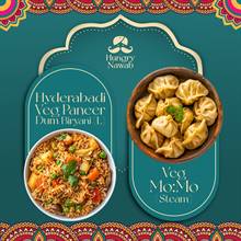 Hungry Nawab Veg Takeaway – Paneer Biryani & Veg Mo:mo