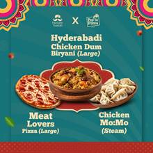 Hungry Nawab & Pop In Pizza Takeaway – Meat Lovers Pizza, Chicken Biryani & Chicken Mo:mo