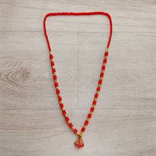 Red and Gold Bold Potey Necklace