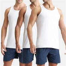 Jockey Super Combed Cotton Round Neck Sleeveless Vest - White (Pack of 3) #8820