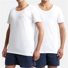 Jockey Super Combed Cotton Round Neck Half Sleeved Vest-White (Pack of 2) #8817