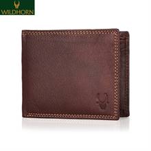 WILDHORN Nepal Brown RFID protection enabled Genuine Leather Wallet With Gift Box (GIFTBOX0179 WR8)